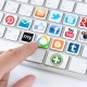 Social media communication concept